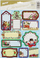 Stickers për dhurata Krishtlindjesh MFP Christmas, fletë 20x30cm, etiketa vetëngjitëse, shumëngjyrëshe