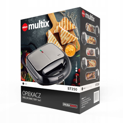 Toster multifunksional Eldom Multix ST250, 5në1, 850W, i zi