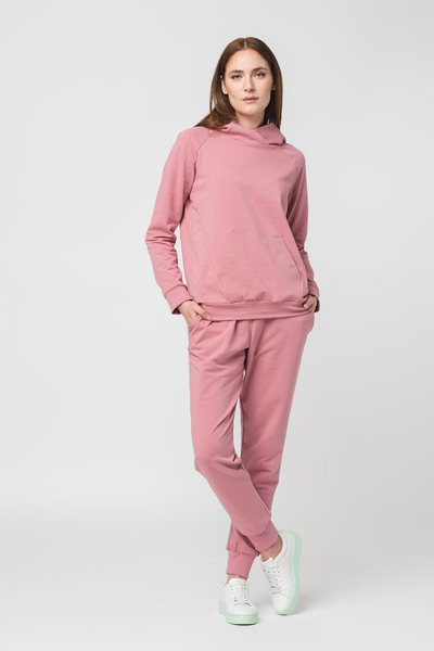 Bluzë sportive për gra Raglan Cotton Sweatshirt, pambuk, madhësia XL, rozë