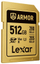 Kartë memorje Lexar Professional GOLD ARMOR, 512GB, SDXC UHS II V60, prej çeliku