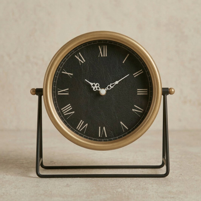 Orë tavoline Edaxo KORA, metal, 21 cm, ngjyrë ari