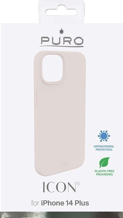 Mbulesë telefoni Puro ICON për iPhone 14 Plus, silikon, rozë e çelët