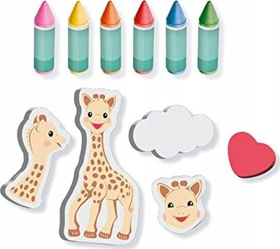 Set bojëra banjoje SES Creative Sophie La Girafe 14498, figura shkumë, 24M+