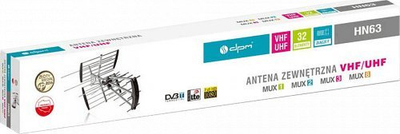 Antene drejtimore RTV DPM HN63NWZ, DVB-T DVB-T2, me përforcues dhe filtër LTE, gri