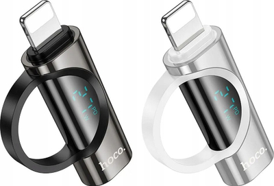 Adapter Lightning Hoco, në USB C, 27W 2.4A, me ekran