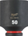Çelës goditës Milwaukee Shockwave 4932480402, fole 50 mm, 3/4", i zi