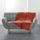 Batanije Douceur d'Intérieur Plaid, flanel, 125x150cm, terrakota