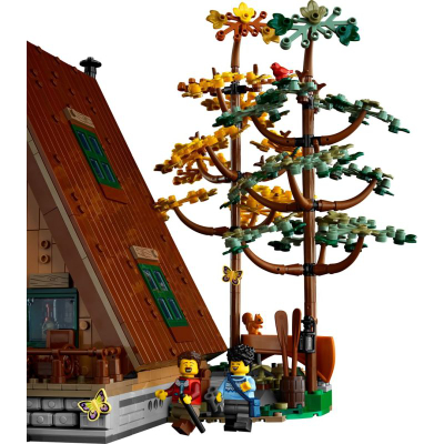 Set lodrash LEGO Ideas A-Frame Cabin 21338, 2082 copa, për të rritur