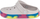 Sandale për kalamaj Crocs Off Court Glitter Band Kids Clog Jr 209714, taban me shkëlqim, shumëngjyrëshe, të bardha