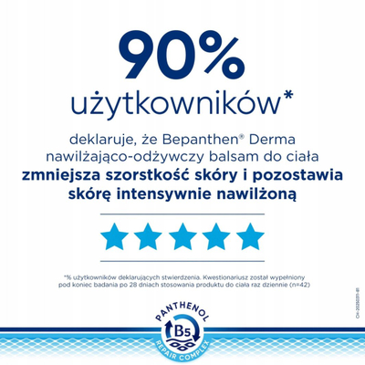 Balsam trupi Bepanthen Derma Restoring, për lëkurë të thatë dhe të ndjeshme, 200ml, i bardhë
