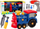 Lodër tren për shkrufosje LEAN Toys, elemente lëvizëse, plastike, blu