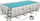 Pishinë kopshti Bestway Steel Pro Max 56466, 549x274x122 cm, set 19 në 1, gri