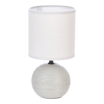 Llambë tavoline PWL-1210 pakoworld E14 60W gri qeramike D13x25cm