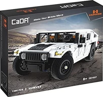 Set ndërtesash CaDA HUMVEE C61027, 1380 pjesë, 1:12, i bardhë