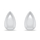 Vathë për femra Brilio Silver Drop Earrings EA1149W, të argjendtë