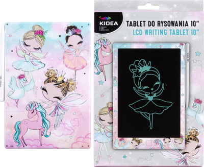 Tablet vizatimi Kidea Derform Ballerina, LCD 10", për kalamaj, rozë