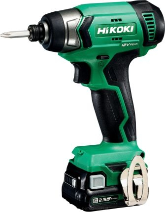 Kaçavidë goditëse pa kabllo Hikoki, 10.8V, 2.5Ah, jeshile me të zezë