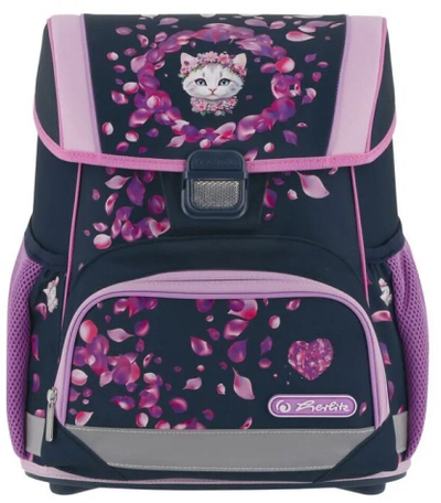 Çantë shkolle Herlitz School Satchel Loop Blossom Dance, ergonomike, me reflektues, vjollcë