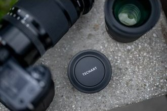 Adapter objektivi TechartPro EF-FG01, Canon EF në Fujifilm GFX, metalik, i zi