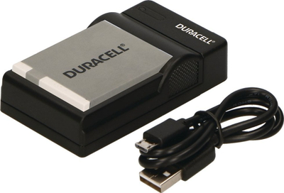 Полнач за батерија за камера Дурасел DRC5901, USB, за Канон NB-6L, црн