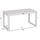Tavolinë anësore oborri Homemania Lounger Sentry HM6275.01, alumin, 87x43.5x45 cm, e bardhë