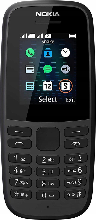 Telefoni Nokia 105 2019, 4MB, Dual SIM, i zi