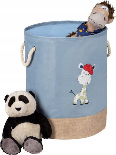 Kosh rrobash dhe lodrash Wenko Toy Bag, 63L, me doreza litari, blu e hapur