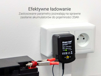 Karikues Green Cell për bateri 2V / 6V / 12V (0.6A)
