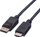 Kabllo Roline 11.04.5780, DisplayPort në HDMI, 1m, i zi