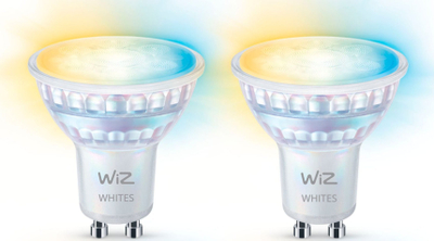 Llamba smart WiZ 8720169076709 LED GU10, 4.7W, dritë e ngrohtë dhe e ftohtë, set 2 copë
