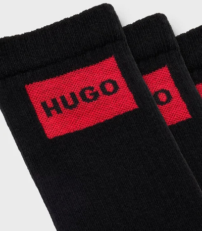 Set çorapesh për meshkuj HUGO BOSS mHB1380, 3 palë, të zeza