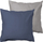 Këllëf jastëku sateni Double Face, 40x40 cm, navy dhe argjendtë