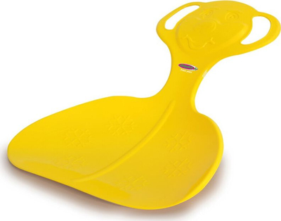 Sledë rrëshqitëse Jamara Apple Bear, plastike rezistente, me dorezë, e verdhë