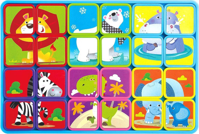 Puzzle magnetik për kalamaj PlayGo Infant &amp; Toddler, set me 3 puzzle, shumëngjyrëshe