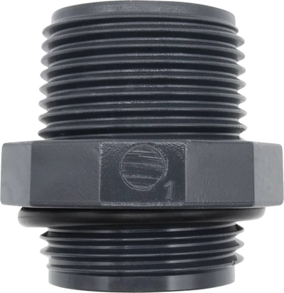 Kopël drejtuese Rain M M, 1", PVC, gri