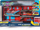 Set loje Micro Machines Fire & Rescue, stacion zjarrfikësish që hapej e bëhet bazë, me makinë, i kuq