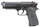 Pistoletë airsoft Beretta M92 FS HME, mekanizëm me sustë, e zezë