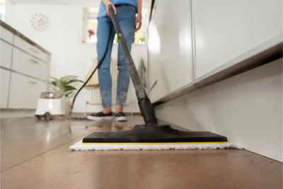 Set grykë dyshemeje me leckë mikrofibre Karcher EasyFix SC, për pastrues me avull, e bardhë