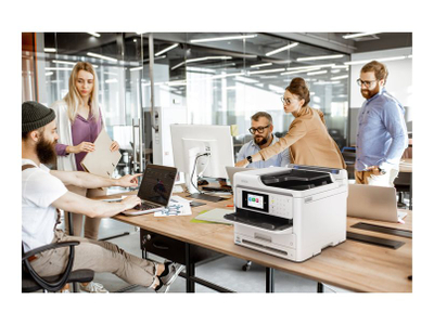 Printer Multifunksional Epson WorkForce Pro WF-M5899DWF, Monokrom, Wi-Fi, Dupleks