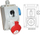 Set instalimi elektrik Spamel ZI05R341, prizë 32A 4P+2P+PE, IP44, e kuqe
