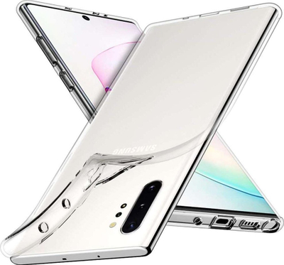 Këllëf telefoni Swissten për Samsung Galaxy Note 10, silikon 0.5 mm, transparent