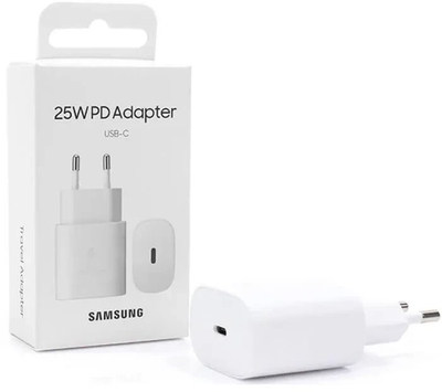 Karikues muri Samsung EP-TA800EWE, USB-C, 25W, i bardhë