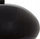 Lampë tavoline dekorative Savio Mushroom, 38 cm e lartë, çelik, e zezë