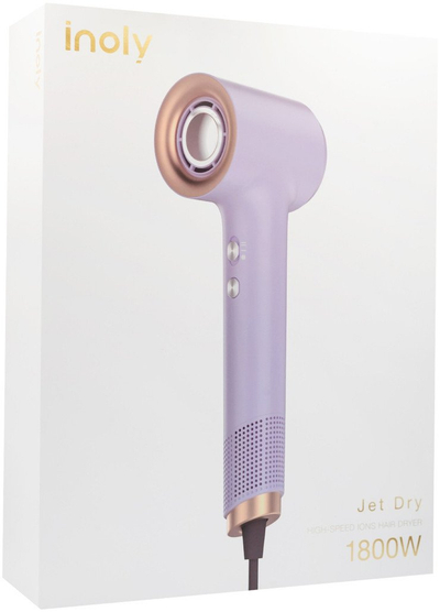 Tharëse flokësh Kensen Inoly Jet Dry Light Purple, 1800W, jonizim, vjollcë