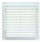 Grilë ventilimi Awenta Express T100, plastike PVC, katrore, e bardhë