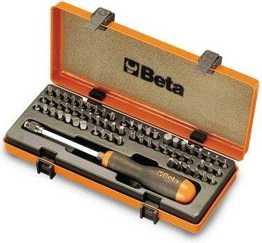 Set bitash Beta Tools 861/C61P, 61 copë, 1/4", me mbajtës magnetik