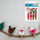 Kllipsa dekorative Christmas CRAFT, 7cm, set 4 copë, shumëngjyrëshe