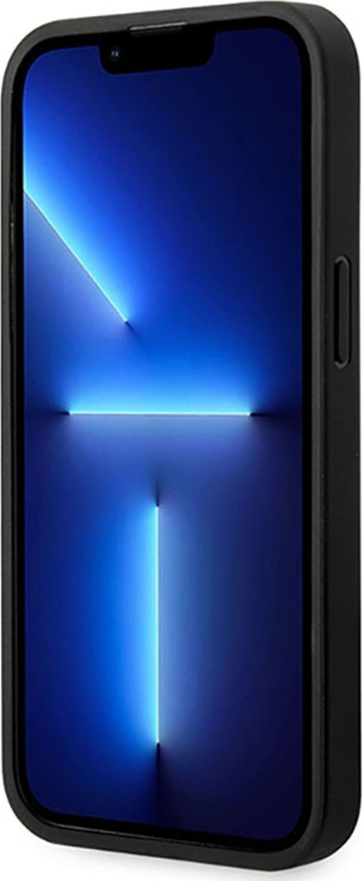 Mbulesë telefoni BMW M Collection për iPhone 14 Pro, lëkurë PU, me tre ngjyra, e zezë