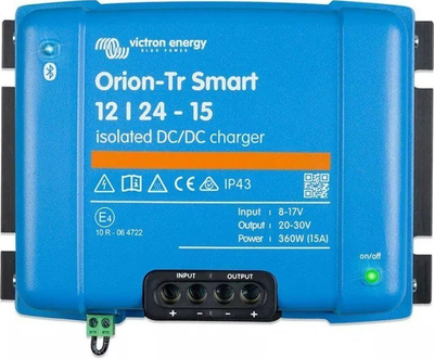 Полнач DC-DC Виктрон Енерџи Орион-Тр Смарт 12/24-15A, 360W, со блутут, сина