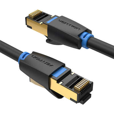 Kabllo rrjeti Vention Cat.8 SSTP, 1m, RJ45, i zi